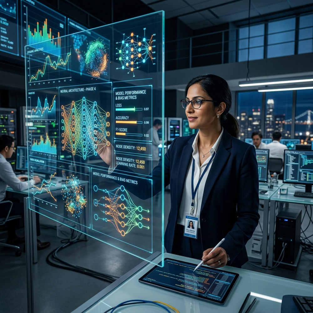 AI Solutions & Intelligent Systems Illustration