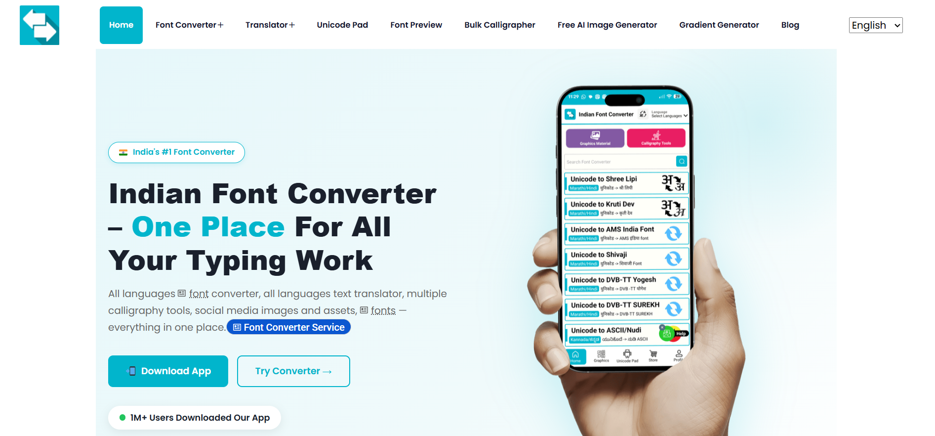 Indian Font Converter